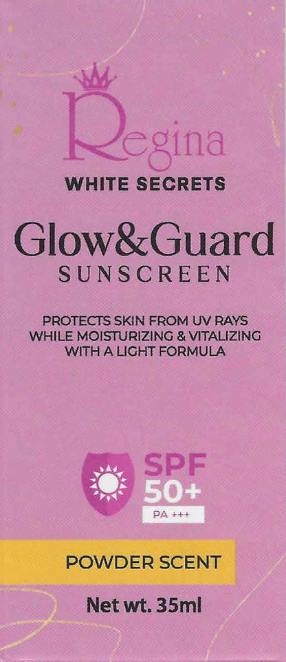 Glow&Guard Moisturizing Sunscreen with SPF 50+ - Regina White Secrets