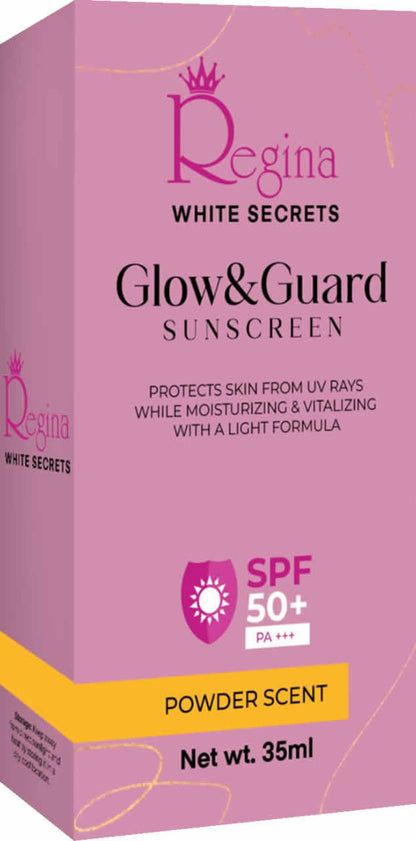 Glow&Guard Moisturizing Sunscreen with SPF 50+ - Regina White Secrets