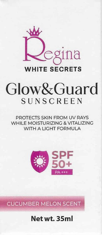 Glow&Guard Moisturizing Sunscreen with SPF 50+ - Regina White Secrets