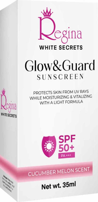 Glow&Guard Moisturizing Sunscreen with SPF 50+ - Regina White Secrets